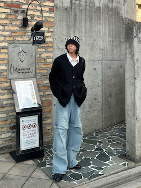 「韓国好きな人と繋がりたい」｜「アイテム（帽子）」を使った、sinminato3710さん（メンズ・171cm）の秋コーディネート