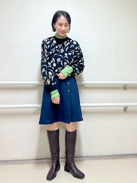 「Te chichi TERRASSE（テチチテラス）のアイテム」を使った、fujiさん（骨格ストレート・レディース・162cm）の秋コーディネート