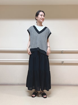 fujiさん（レディース・162cm）の夏コーディネート