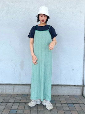 「Te chichi TERRASSE（テチチテラス）のアイテム（ワンピース/ドレス）」を使った、fujiさん（レディース・162cm）の春コーディネート