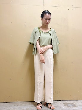 fujiさん（レディース・162cm）の春コーディネート