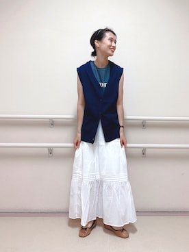 fujiさん（レディース・162cm）の夏コーディネート