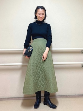 「Te chichi TERRASSE（テチチテラス）のアイテム」を使った、fujiさん（骨格ストレート・レディース・162cm）の冬コーディネート