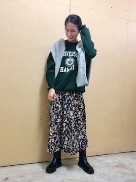 fujiさん（レディース・162cm）の秋コーディネート