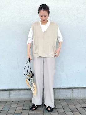 「Te chichi TERRASSE（テチチテラス）のアイテム（財布/小物）」を使った、fujiさん（レディース・162cm）の春コーディネート