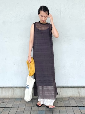 「Te chichi（テチチ）のアイテム（その他）」を使った、fujiさん（レディース・162cm）の夏コーディネート