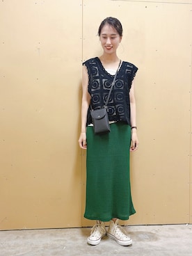 fujiさん（レディース・162cm）の春コーディネート