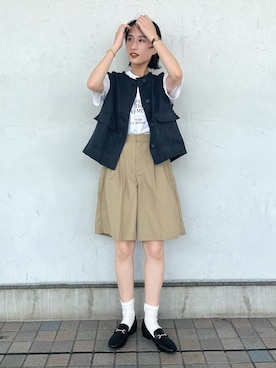 「Te chichi（テチチ）のアイテム」を使った、fujiさん（骨格ストレート・レディース・162cm）の夏コーディネート