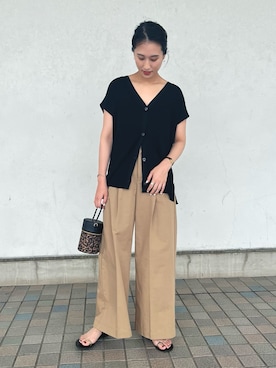 「Te chichi（テチチ）のアイテム（その他）」を使った、fujiさん（レディース・162cm）の夏コーディネート