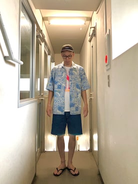 「Levi's（リーバイス）のアイテム（パンツ）」を使った、KOHさん（メンズ・174cm）の夏コーディネート