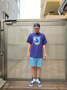 「VANS（バンズ）のアイテム（シューズ）」を使った、KOHさん（メンズ・174cm）の夏コーディネート
