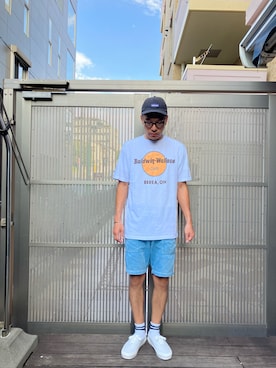 「アイテム（キャップ）」を使った、KOHさん（メンズ・174cm）の秋コーディネート