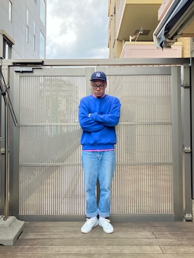 「Lee（リー）のアイテム」を使った、KOHさん（メンズ・174cm）の春コーディネート