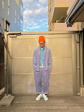 「アイテム（テーラードジャケット）」を使った、KOHさん（メンズ・174cm）の冬コーディネート