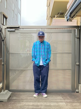 「CONVERSE（コンバース）のアイテム」を使った、KOHさん（メンズ・174cm）の春コーディネート