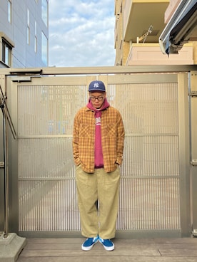 「COOTIE PRODUCTIONS（クーティープロダクションズ）のアイテム」を使った、KOHさん（メンズ・174cm）の春コーディネート