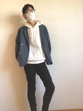 「kutir（クティール）のアイテム（テーラードジャケット）」を使った、Kさん（メンズ・170cm）の秋コーディネート