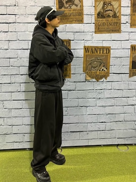 「アイテム（パーカー）」を使った、Kさん（メンズ・170cm）の夏コーディネート