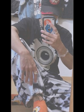 「くつした」｜「アイテム（パンツ）」を使った、Kさん（メンズ・170cm）の夏コーディネート