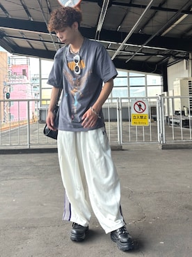 Needlesのパンツ（ホワイト系）を使った人気ファッション