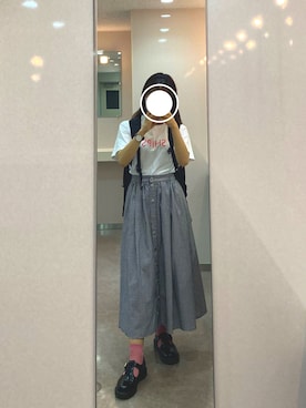 「アイテム（カチューシャ）」を使った、Ellen.さん（レディース・153cm）の夏コーディネート