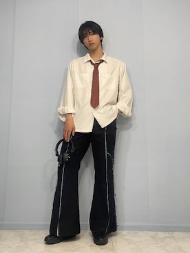 「adrer」｜「アイテム（その他）」を使った、達矢さん（メンズ・175cm）の春コーディネート