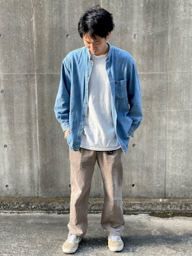「Guess（ゲス）のアイテム（シャツ/ブラウス）」を使った、M T Iさん（メンズ・173cm）の春コーディネート