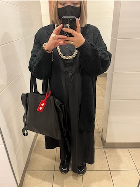 「Yohji Yamamoto（ヨウジヤマモト）のアイテム（バッグ）」を使った、しさん（レディース・167cm）の冬コーディネート