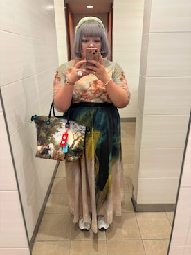 「GABS（ガブス）のアイテム（バッグ）」を使った、しさん（レディース・167cm）の冬コーディネート