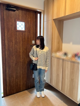 「テーパードデニム」｜@buru1113さん（レディース・159cm）の春コーディネート