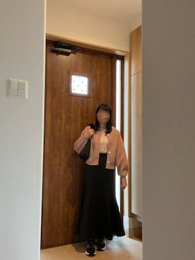 「GRL（グレイル）のマーメイドフレアスカート（スカート）」を使った、@buru1113さん（レディース・158cm）の春コーディネート