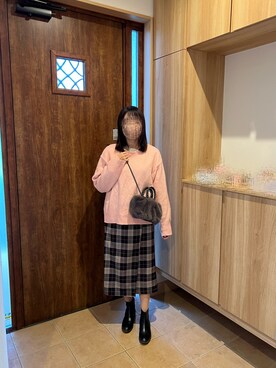 「Te chichi（テチチ）のアイテム（ショルダーバッグ）」を使った、@buru1113さん（レディース・159cm）の秋コーディネート