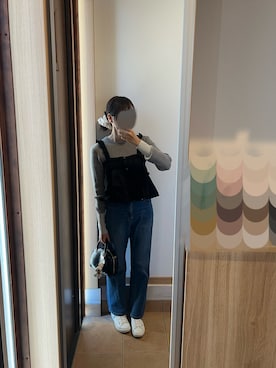 「GU（ジーユー）のアイテム（バッグ）」を使った、@buru1113さん（レディース・158cm）の春コーディネート