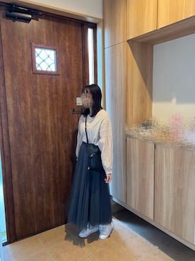 「Yves Saint Laurent（イヴサンローラン）のアイテム（バッグ）」を使った、@buru1113さん（レディース・159cm）の秋コーディネート