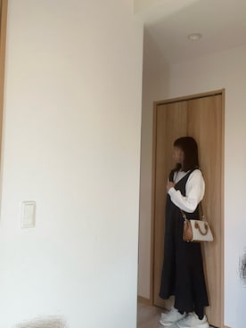 「アイテム（ジャンパースカート）」を使った、@buru1113さん（レディース・158cm）の秋コーディネート