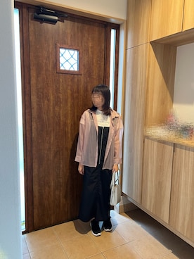 「ANGIE（アンジー）のアイテム（ジャンパースカート）」を使った、@buru1113さん（レディース・159cm）の春コーディネート
