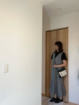 「アイテム（ジャンパースカート）」を使った、@buru1113さん（レディース・158cm）の秋コーディネート