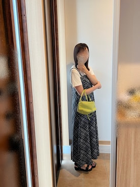 「Green　Parks（グリーンパークス）のアイテム（ショルダーバッグ）」を使った、@buru1113さん（レディース・158cm）の夏コーディネート