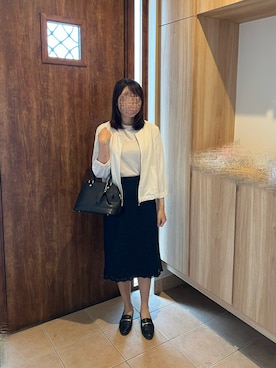 「Honeys（ハニーズ）のアイテム（ノーカラージャケット）」を使った、@buru1113さん（レディース・159cm）の春コーディネート
