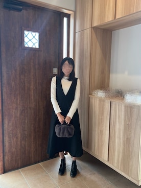 「Te chichi（テチチ）のアイテム（ショルダーバッグ）」を使った、@buru1113さん（レディース・159cm）の秋コーディネート