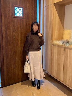 「SHOO・LA・RUE（シューラルー）のアイテム（ハンドバッグ）」を使った、@buru1113さん（レディース・159cm）の冬コーディネート