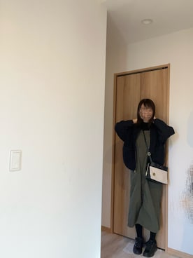 「アイテム（ジャンパースカート）」を使った、@buru1113さん（レディース・158cm）の冬コーディネート