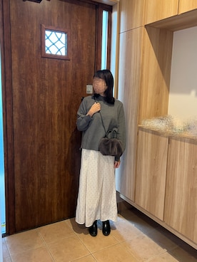 「DRESKIP（ドレスキップ）のアイテム（トップス）」を使った、@buru1113さん（レディース・159cm）の冬コーディネート