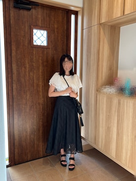 「Yves Saint Laurent（イヴサンローラン）のアイテム（バッグ）」を使った、@buru1113さん（レディース・159cm）の夏コーディネート