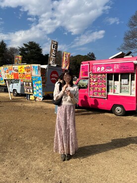 「STRAWBERRY-FIELDS（ストロベリーフィールズ）のアイテム（トップス）」を使った、@buru1113さん（レディース・159cm）の春コーディネート