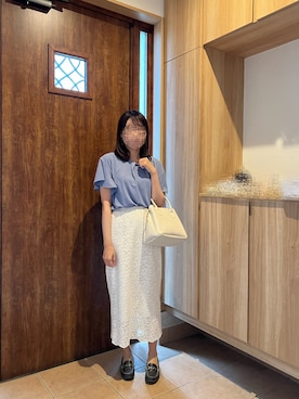 「SHOO・LA・RUE（シューラルー）のアイテム（ハンドバッグ）」を使った、@buru1113さん（レディース・159cm）の夏コーディネート