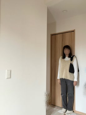 「アイテム（ベスト）」を使った、@buru1113さん（レディース・158cm）の秋コーディネート