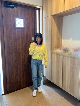 「earth music&ecology（アースミュージックアンドエコロジー）のアイテム（トートバッグ）」を使った、@buru1113さん（レディース・159cm）の春コーディネート