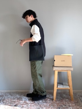 5525golf 中綿ベストを使った人気ファッションコーディネート - WEAR