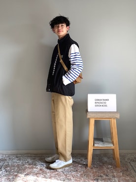 「NANO universe（ナノユニバース）のアイテム」を使った、ゆうたさん（メンズ・171cm）の春コーディネート
